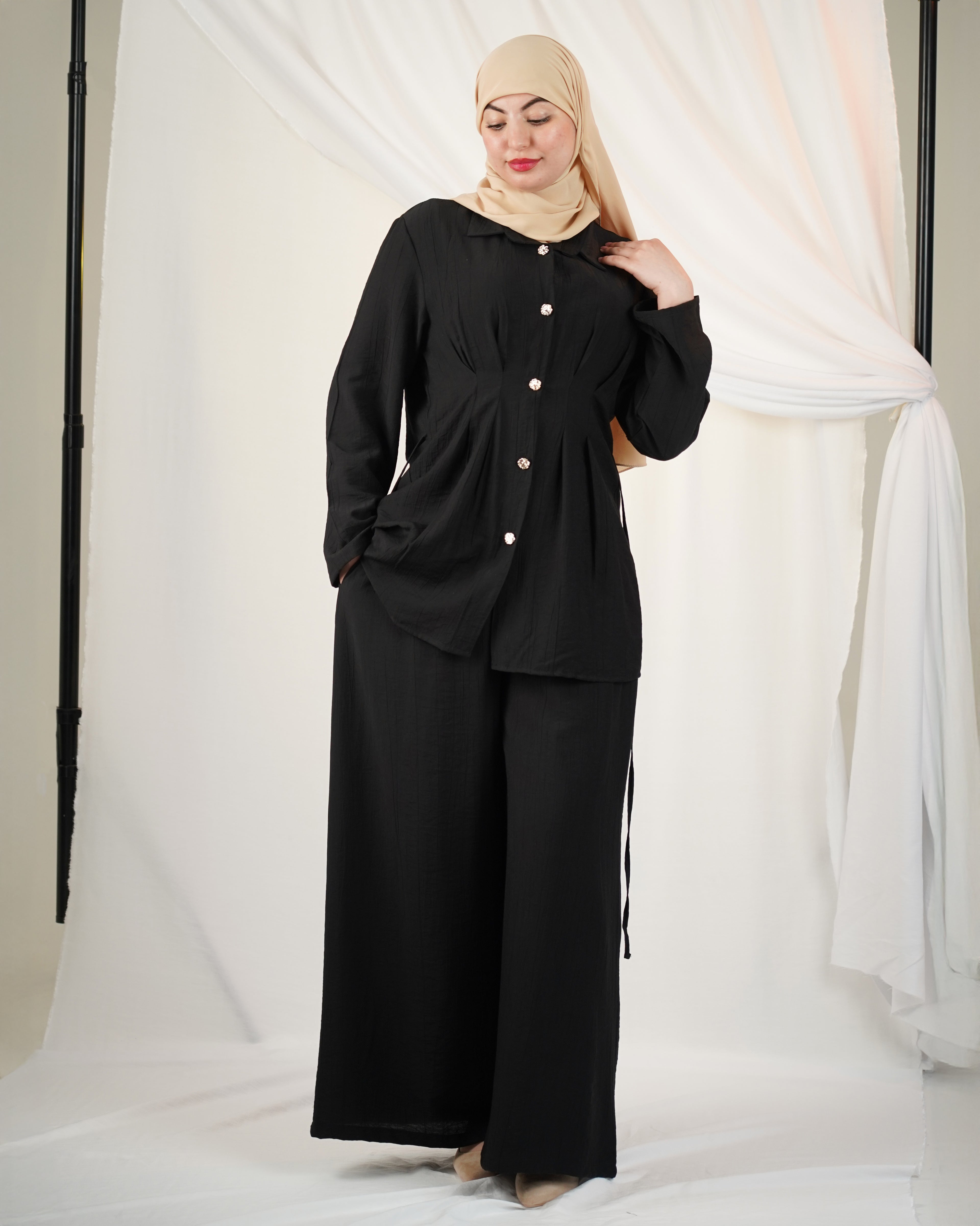 Enssemble Trés Chic Elegante Tissu Le Line
