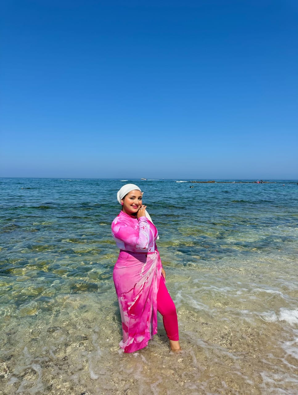 Burkini 4 pièces élégant &amp; pratique pour vos moments à la plage