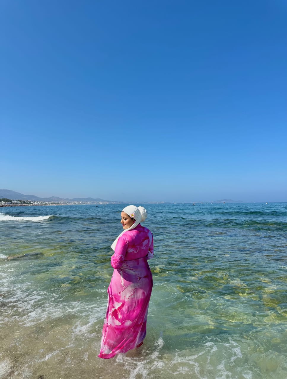 Burkini 4 pièces élégant &amp; pratique pour vos moments à la plage