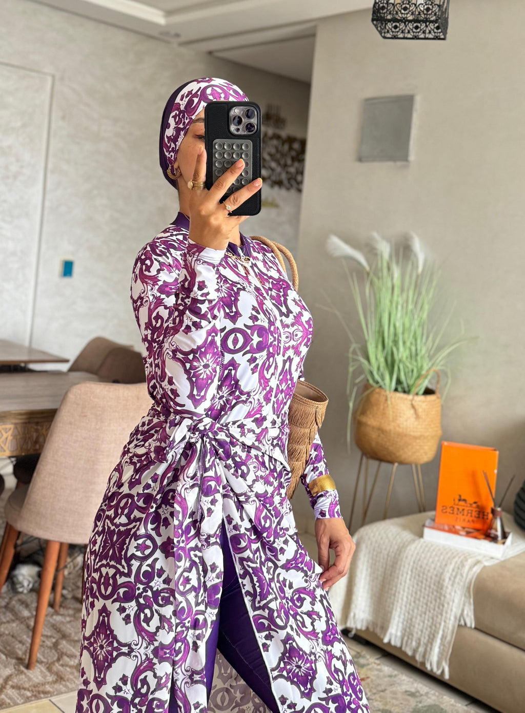 Burkini 5 pièces élégant &amp; pratique pour vos moments à la plage